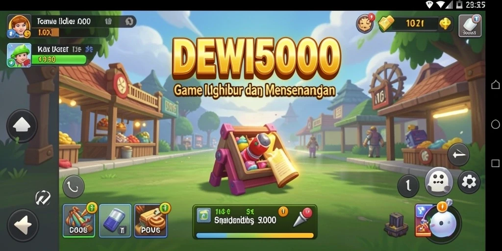Tampilan gameplay DEWI5000 yang menawan dan interaktif.