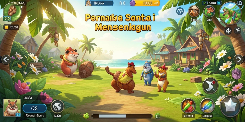 Tampilan gameplay yang ceria dan seru dari IND666.