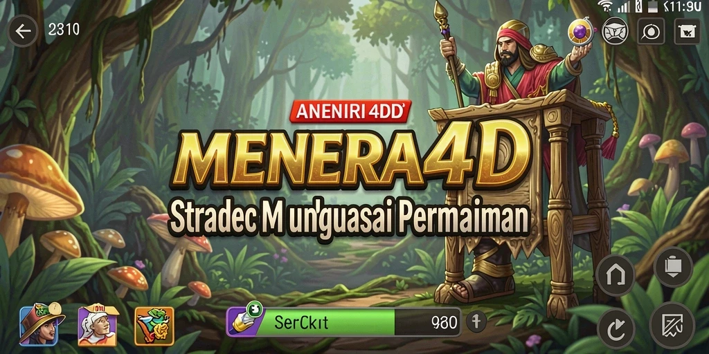 Tangkapan layar menunjukkan aksi dan strategi mendebarkan dalam MENARA4D.