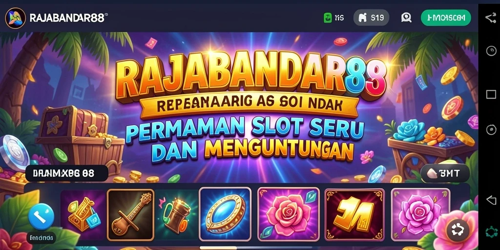 Screenshot utama RAJABANDAR88 menampilkan aksi slot yang mendebarkan.
