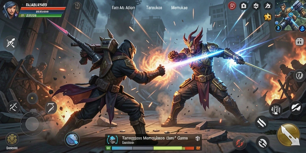 Screenshot RAJABUAYA89 menunjukkan serunya gameplay Action yang mendebarkan.