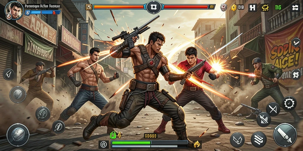 Screenshot gameplay RDI88 menampilkan aksi seru dan karakter yang dinamis.