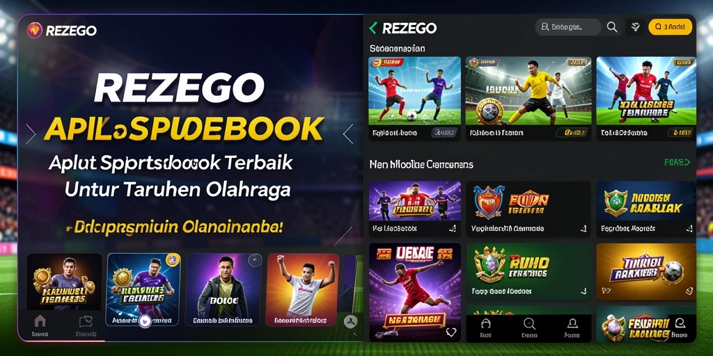 Tampilan gameplay menarik dalam aplikasi Sportsbook REZEGO.