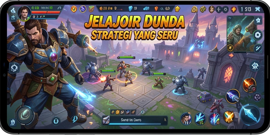 Tangkapan layar utama S13 yang menunjukkan aksi pertempuran strategi.