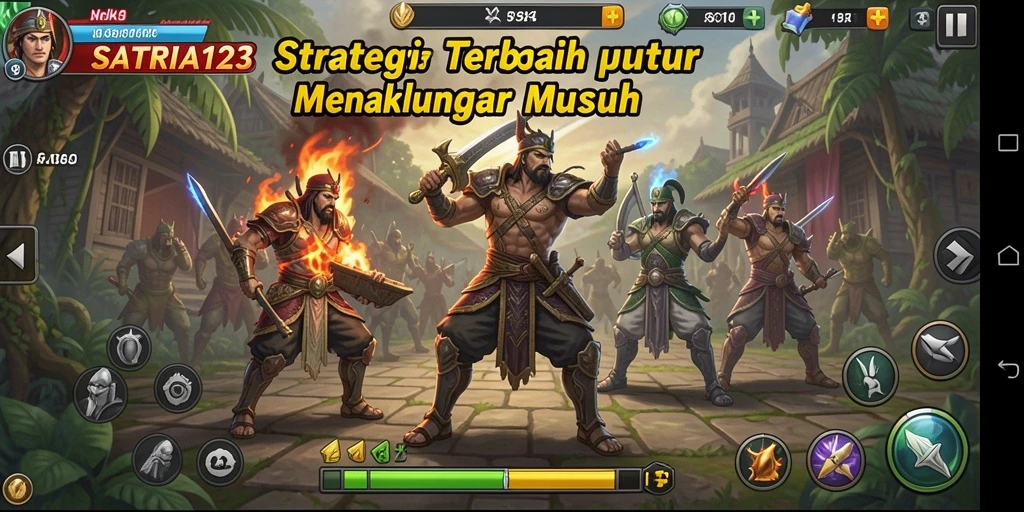 Tampilan gameplay SATRIA123 yang menonjolkan strategi.