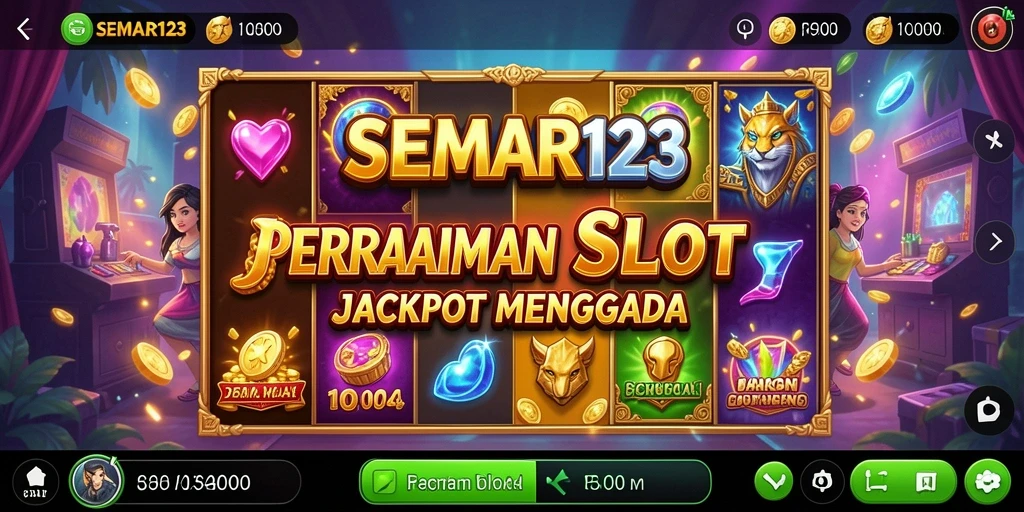Tampilan gameplay menarik Slot SEMAR123 dengan efek visual yang memukau.