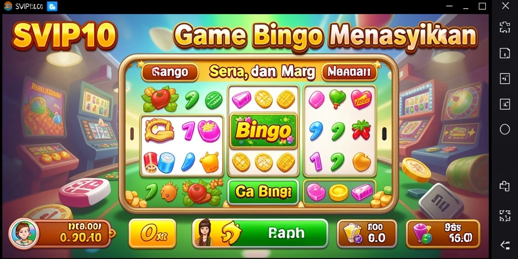 Tampilan penuh aksi gameplay Bingo di SVIP10 yang mengasyikkan.