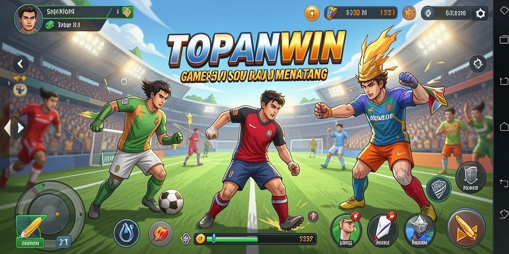 Tampilan aksi seru dalam game olahraga TOPANWIN.