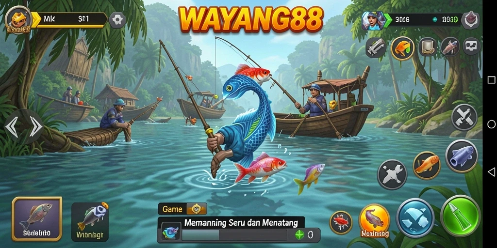 Tangkapan ikan besar dengan grafik memukau di WAYANG88.